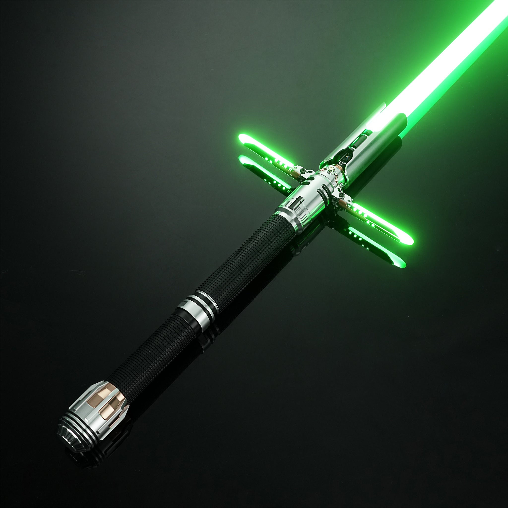Customizable Jedi Survivor Saber, Bright Green Pixel Blade for Heavy Dueling