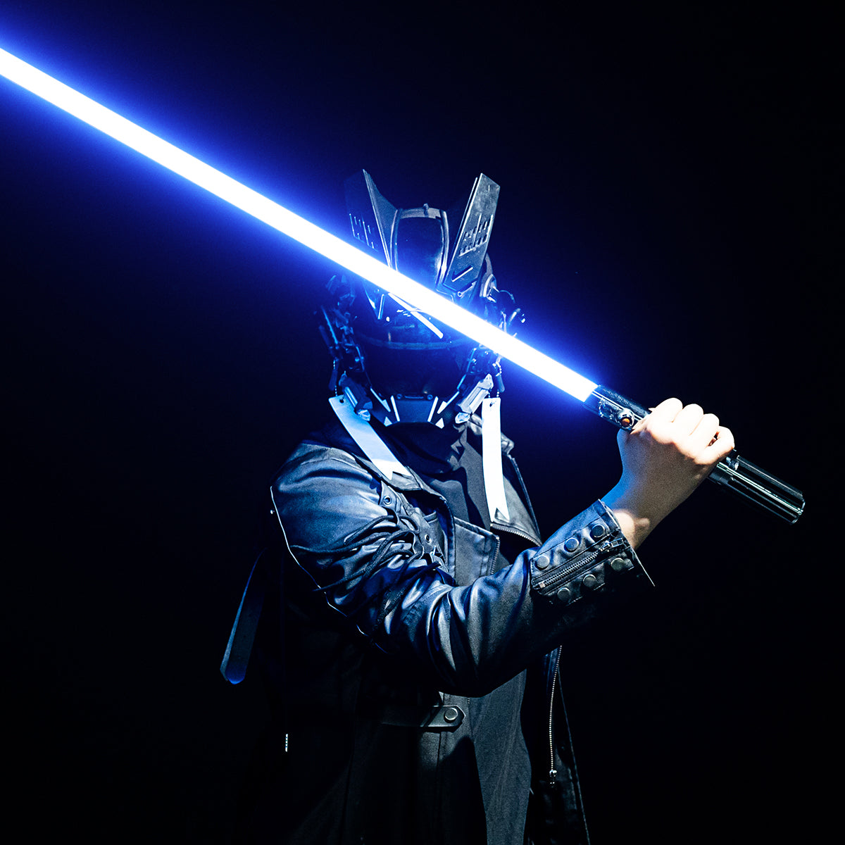 Anakin EP3 Lightsaber in Hand - Real-size Metal Hilt with High-Brightness Pixel Blade Glow