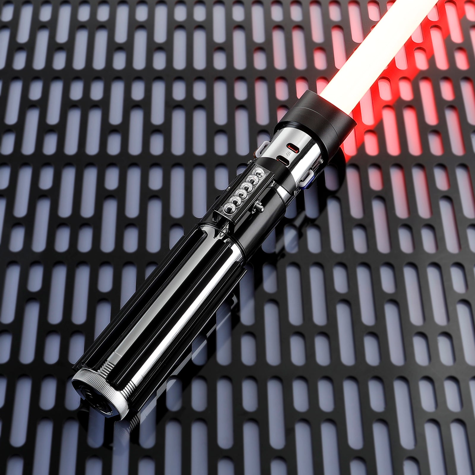 Darth Vader Lightsaber 1:1 Replica with Red Blade, Durable Metal Hilt - Lightsaber.com