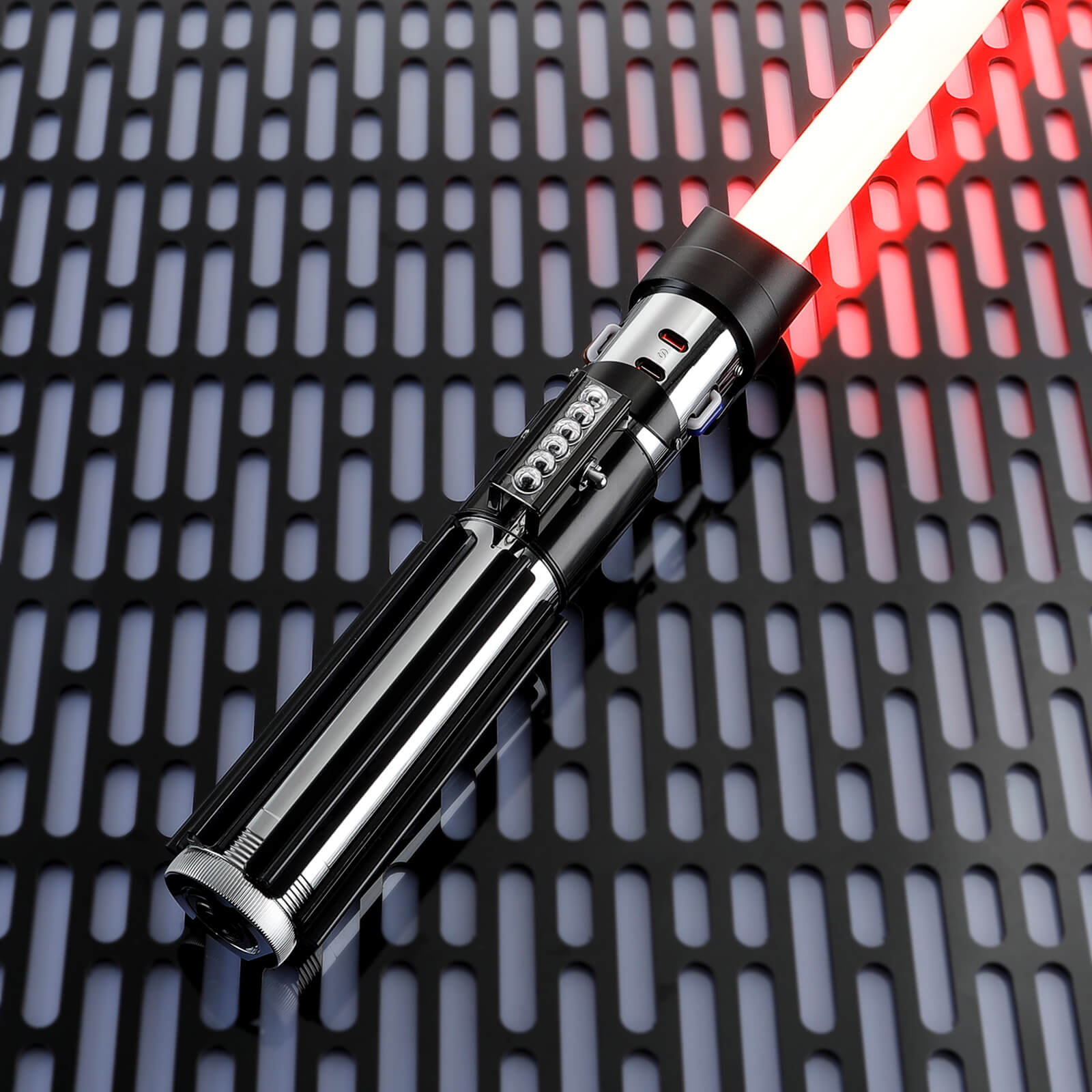 Darth Vader Lightsaber 1:1 Replica with Red Blade, Durable Metal Hilt - Lightsaber.com