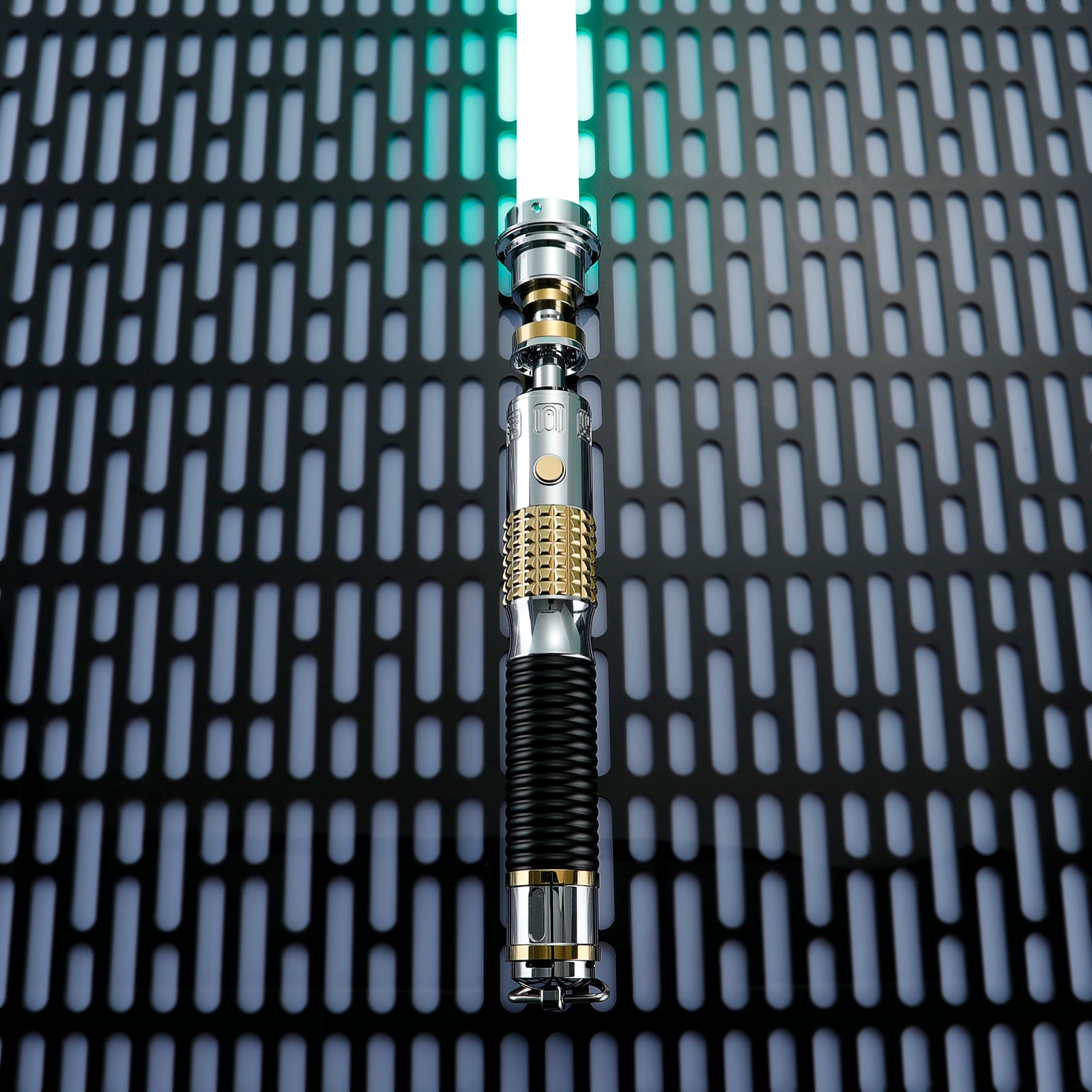 Eno Cordova Inspired Lightsaber with Vintage Silver and Brass Finish