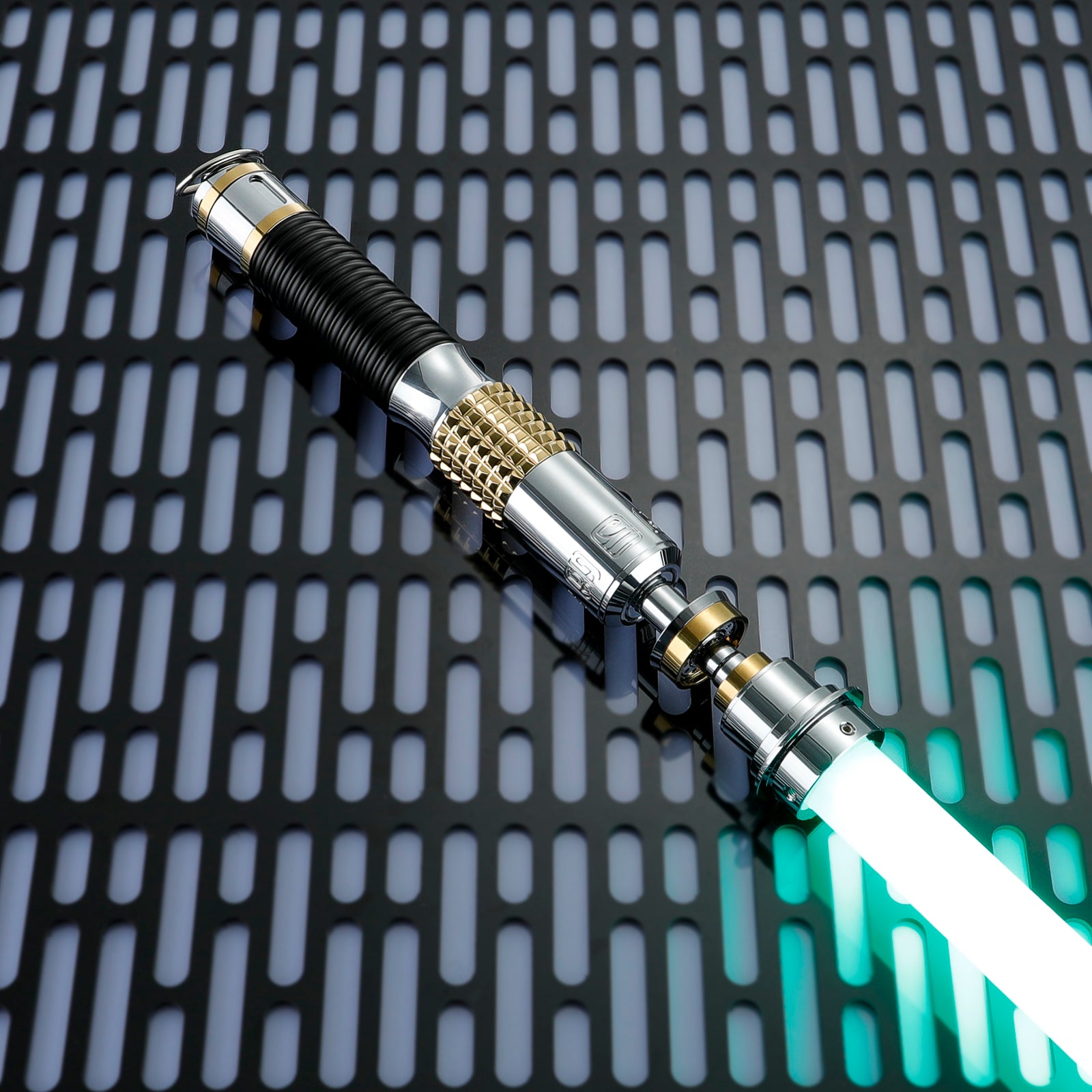 Elegant Emitter Detail of Eno Cordova Master Series Combat Saber