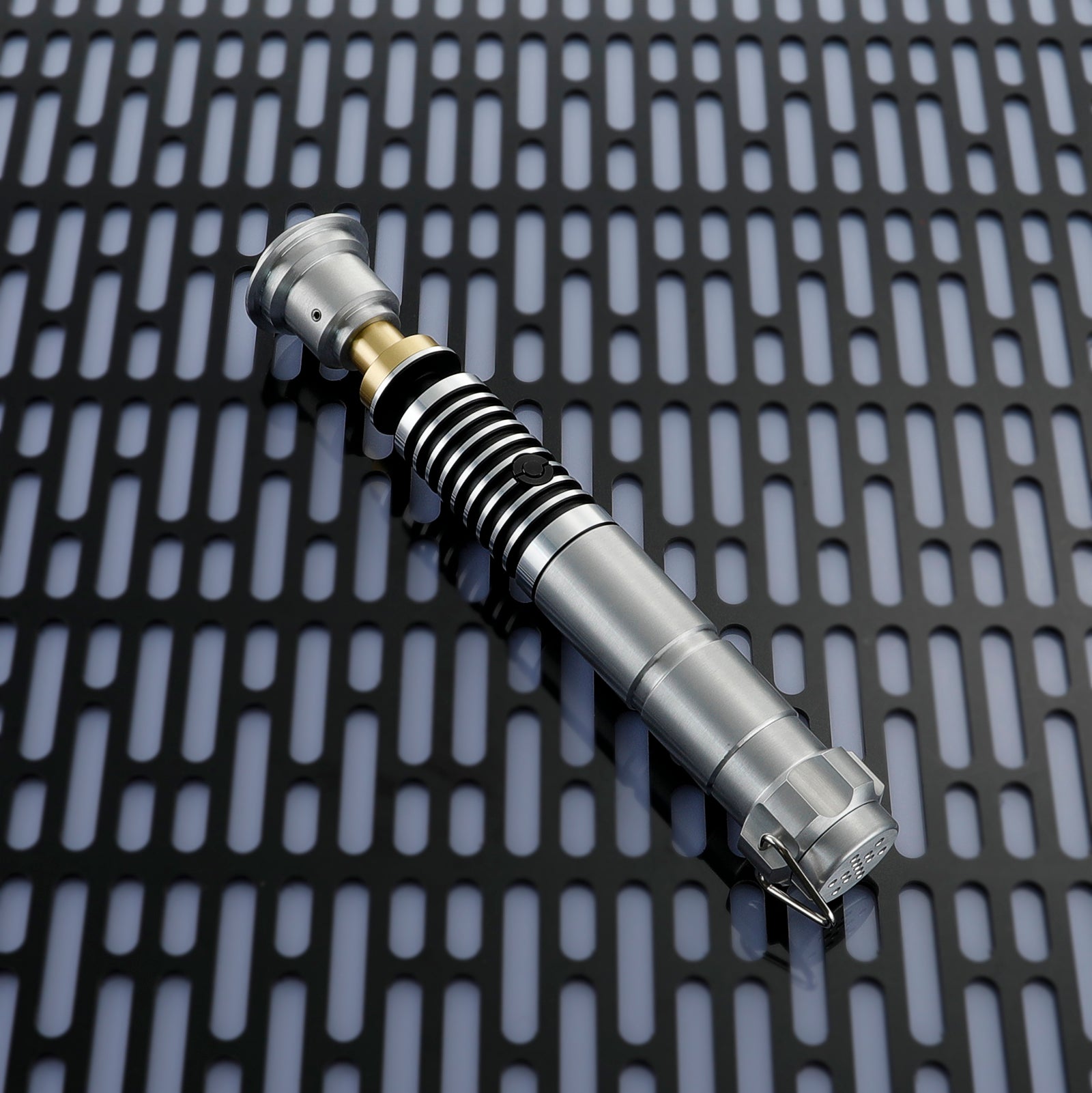 Luke Skywalker saber pommel and high-fidelity sound speaker vent