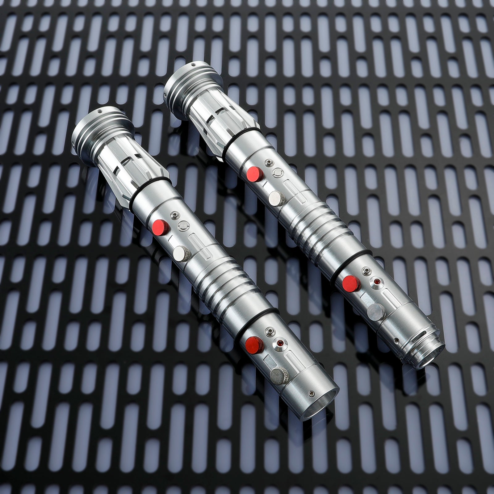 Darth Maul Lightsaber Silver Hilt Dual Blades