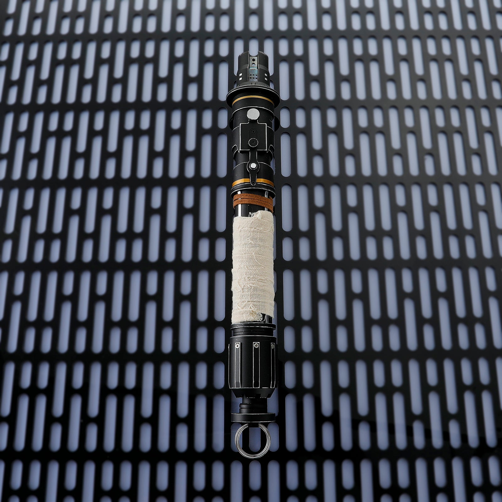 Vertical Display of Cere Junda Combat Saber - Heavy Dueling Ready Metal Hilt