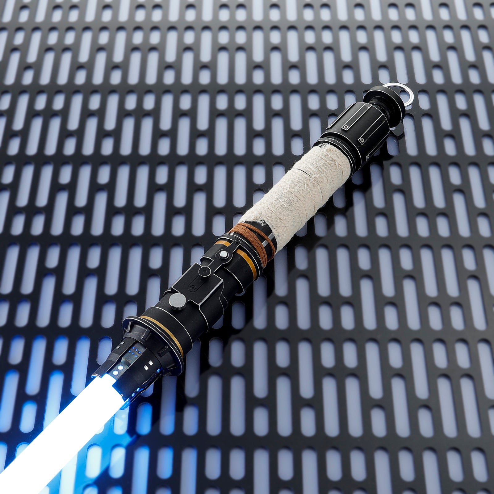 Cere Junda NeoPixel Saber Glowing Blue - Infinite Color Palette and Flash on Clash