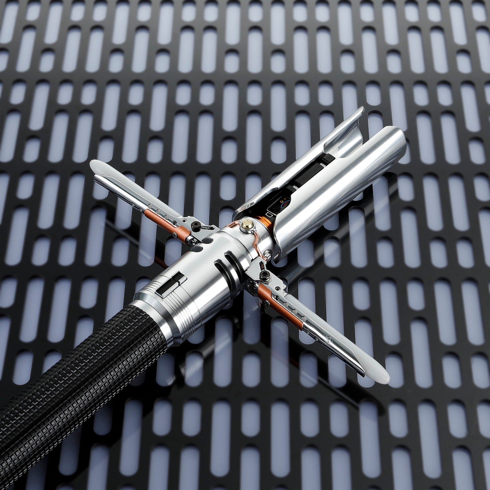 Cal Kestis Crossguard Lightsaber Hilt Component Breakdown, 1:1 Movie Accurate Design