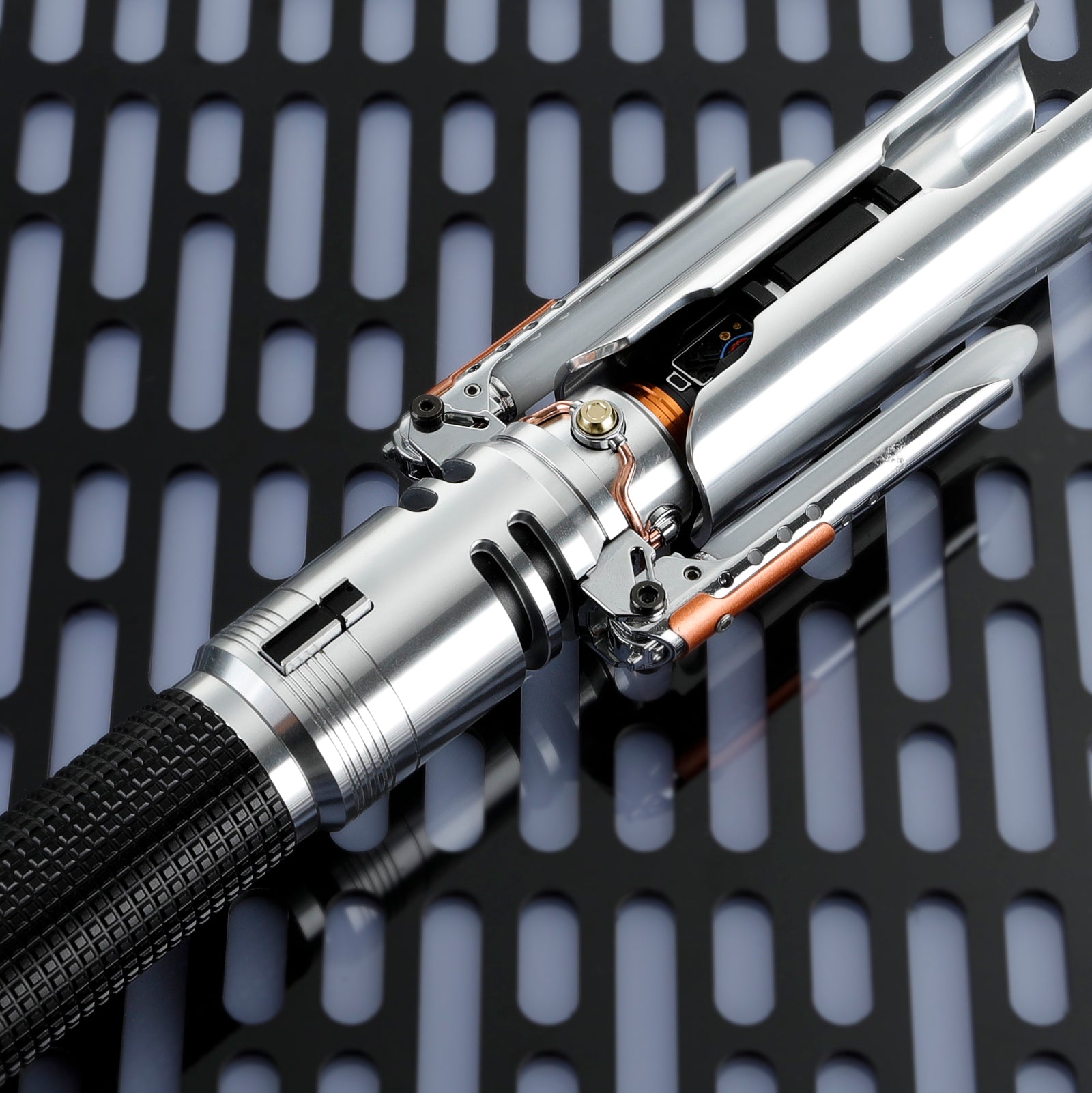 Internal View of Cal Kestis Crossguard Hilt, Accurate Mechanical Detail for Collectors