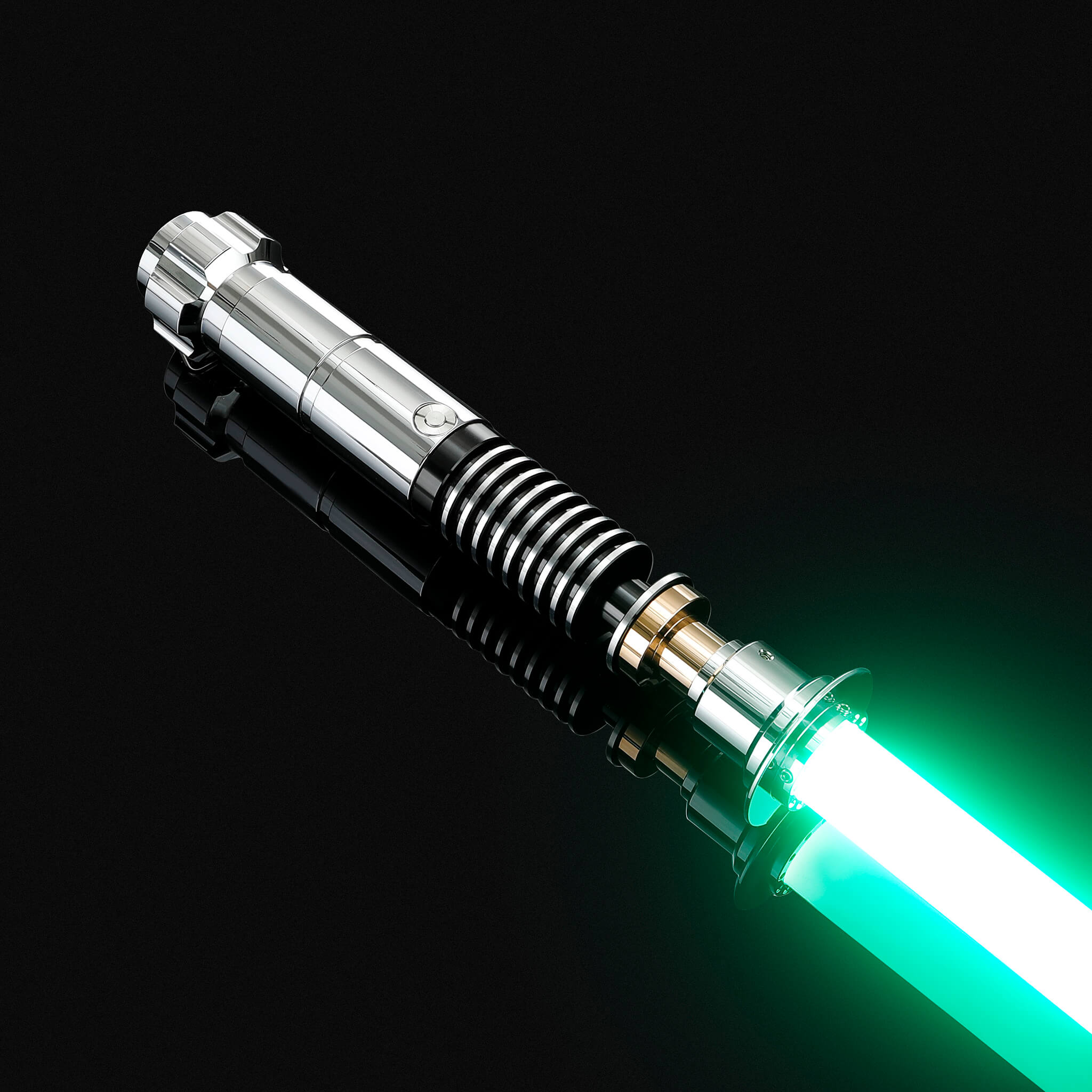 Luke EP6 metal lightsaber bright green light effect