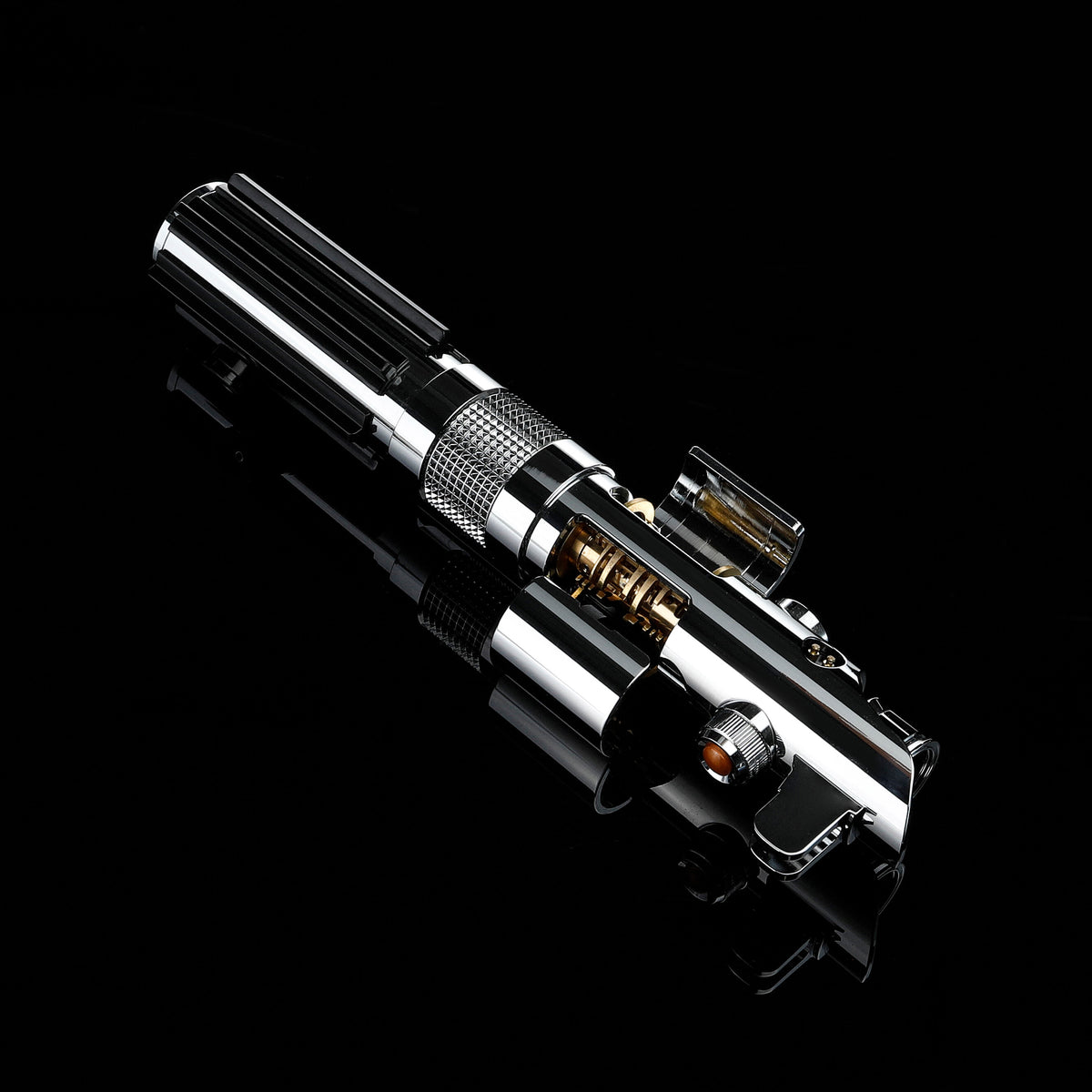 Ani EP3 Graflex style chrome metal lightsaber hilt replica