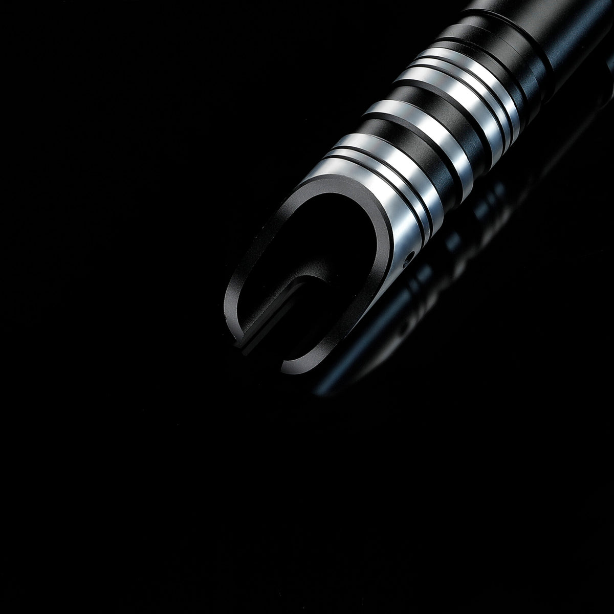 CNC Machined Emitter Detail of Metal Hilt Lightsaber