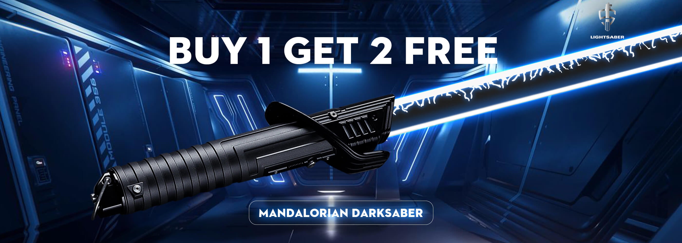 LIGHTSABER® Mandalorian Darksaber Bundle - Buy 1 Get 2 Free Limited Offer