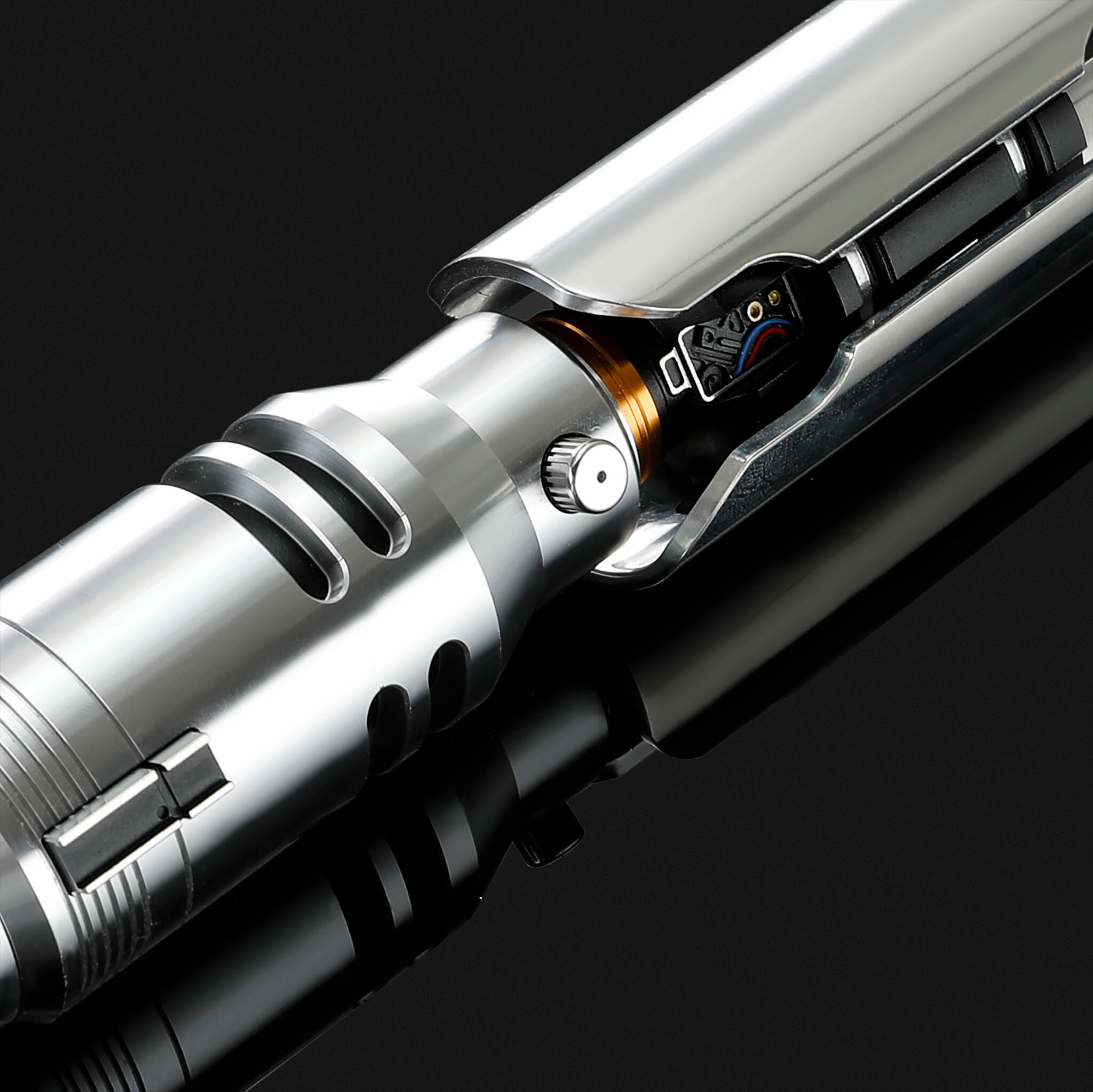 Fallen Cal metal lightsaber switch button and detail