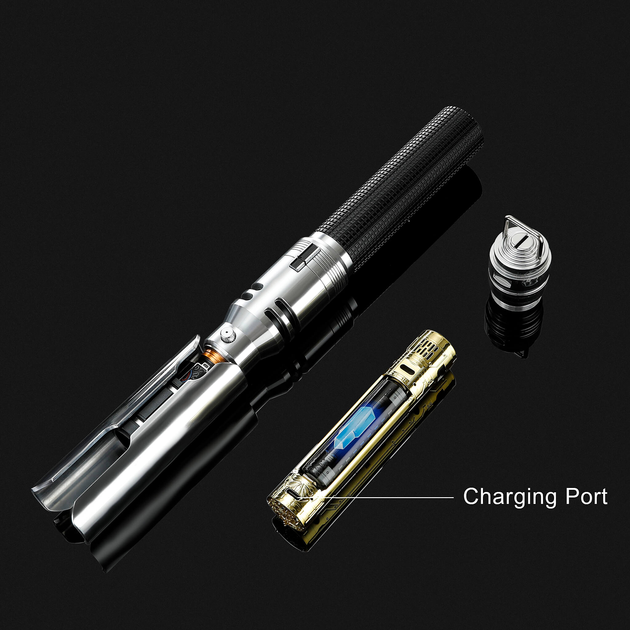 Fallen Cal metal lightsaber chassis and charging port