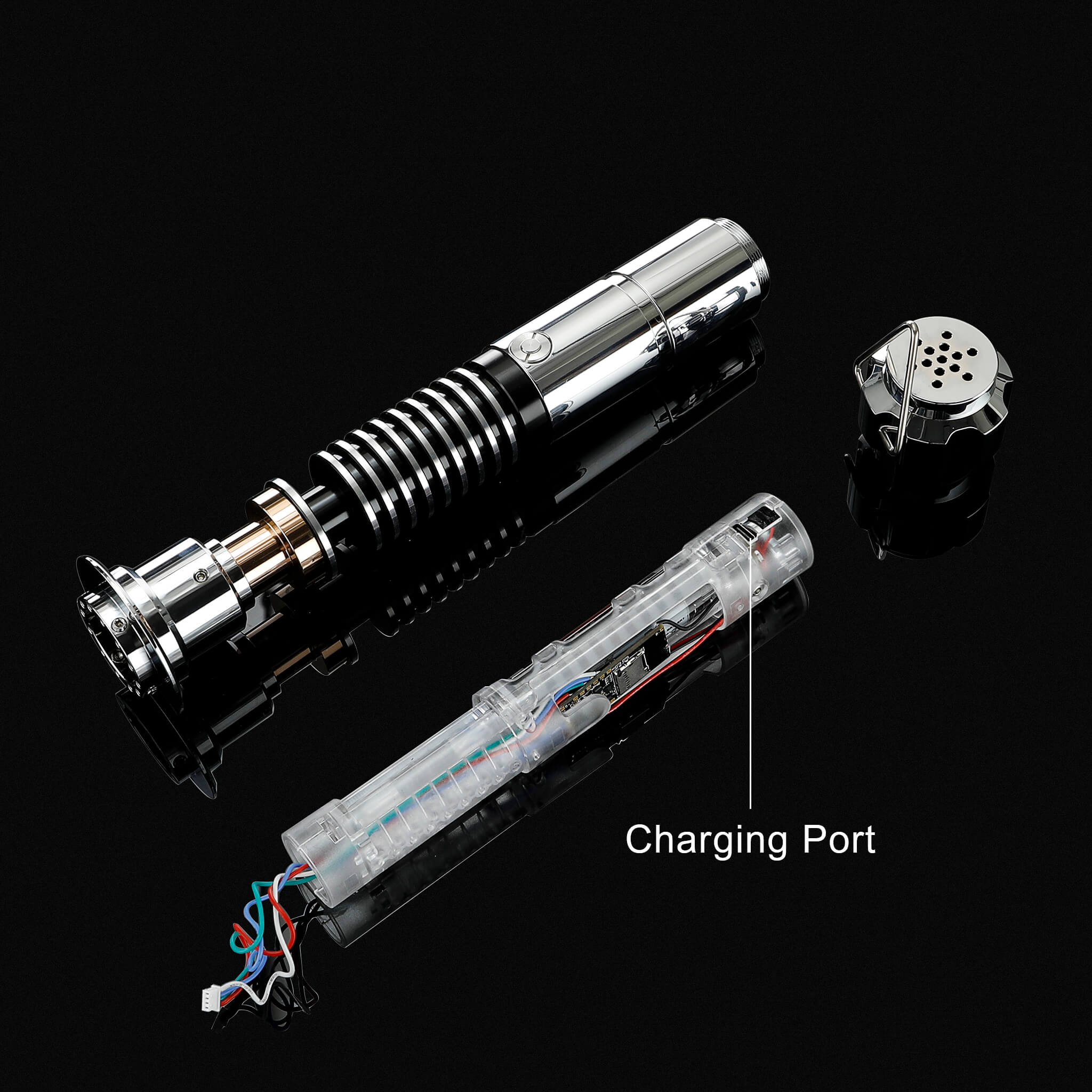 Luke EP6 metal lightsaber chassis and USB charging port