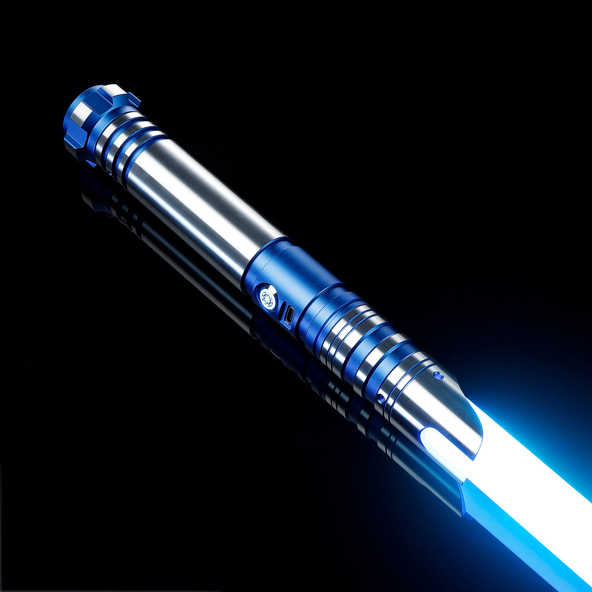 Blue Metal Hilt FX Lightsaber with Blue Blade