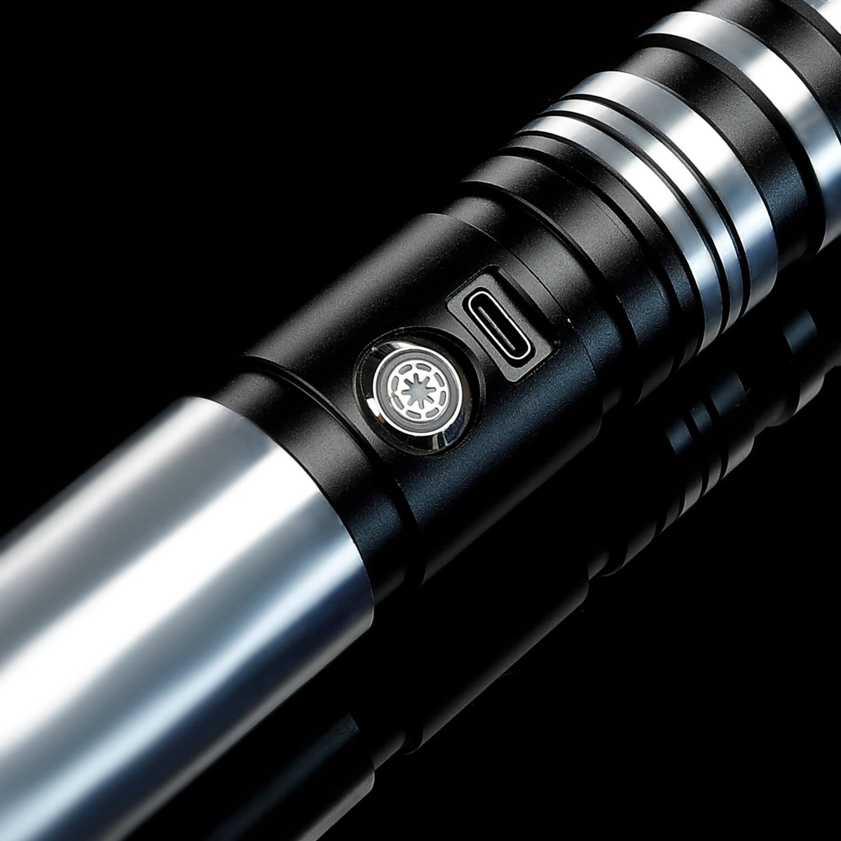 LED Power Button and Type-C Fast Charging Port Detail