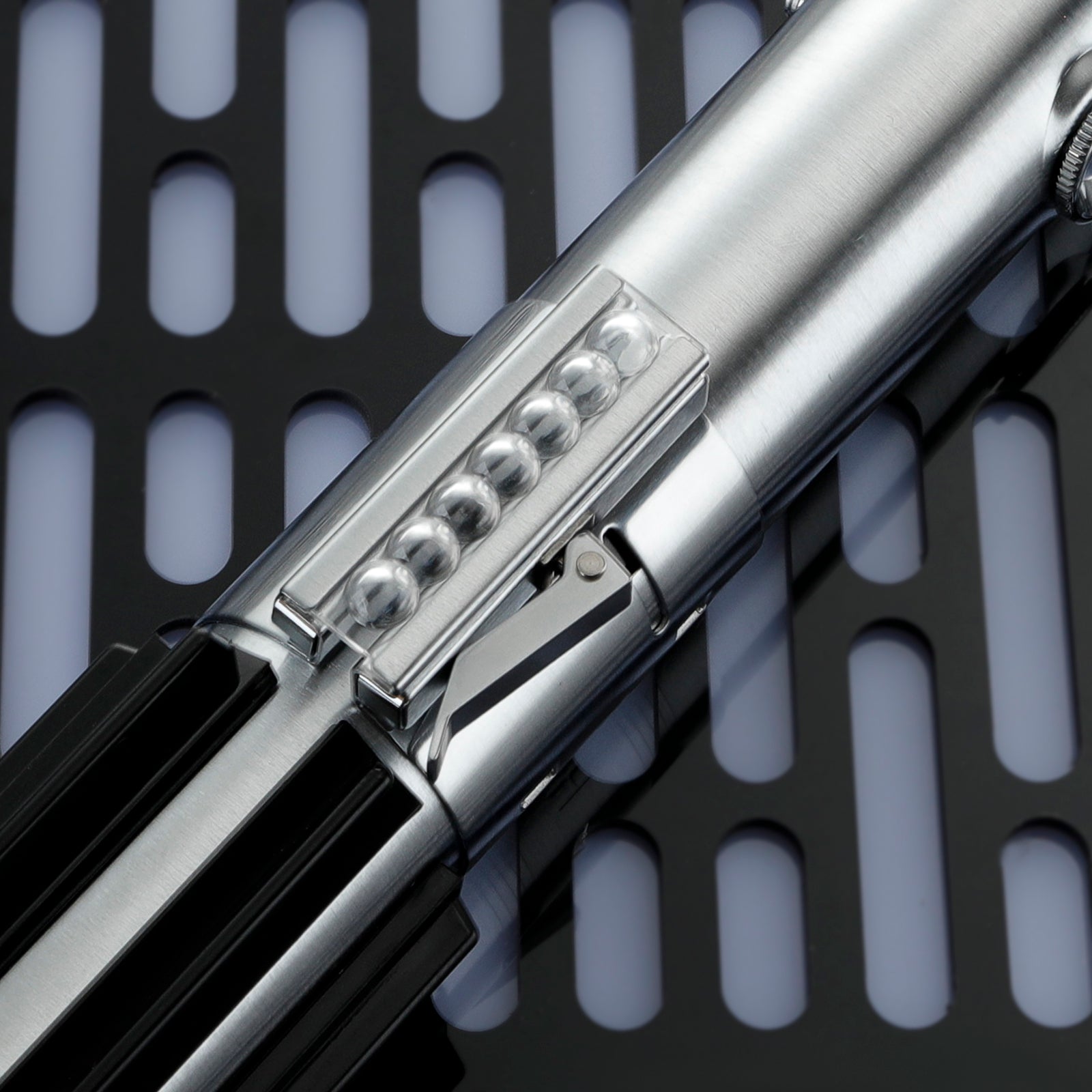 Lightsaber_Graflex_PIXEL_saber_displayed_with_stand_and_rechargeable_battery_included