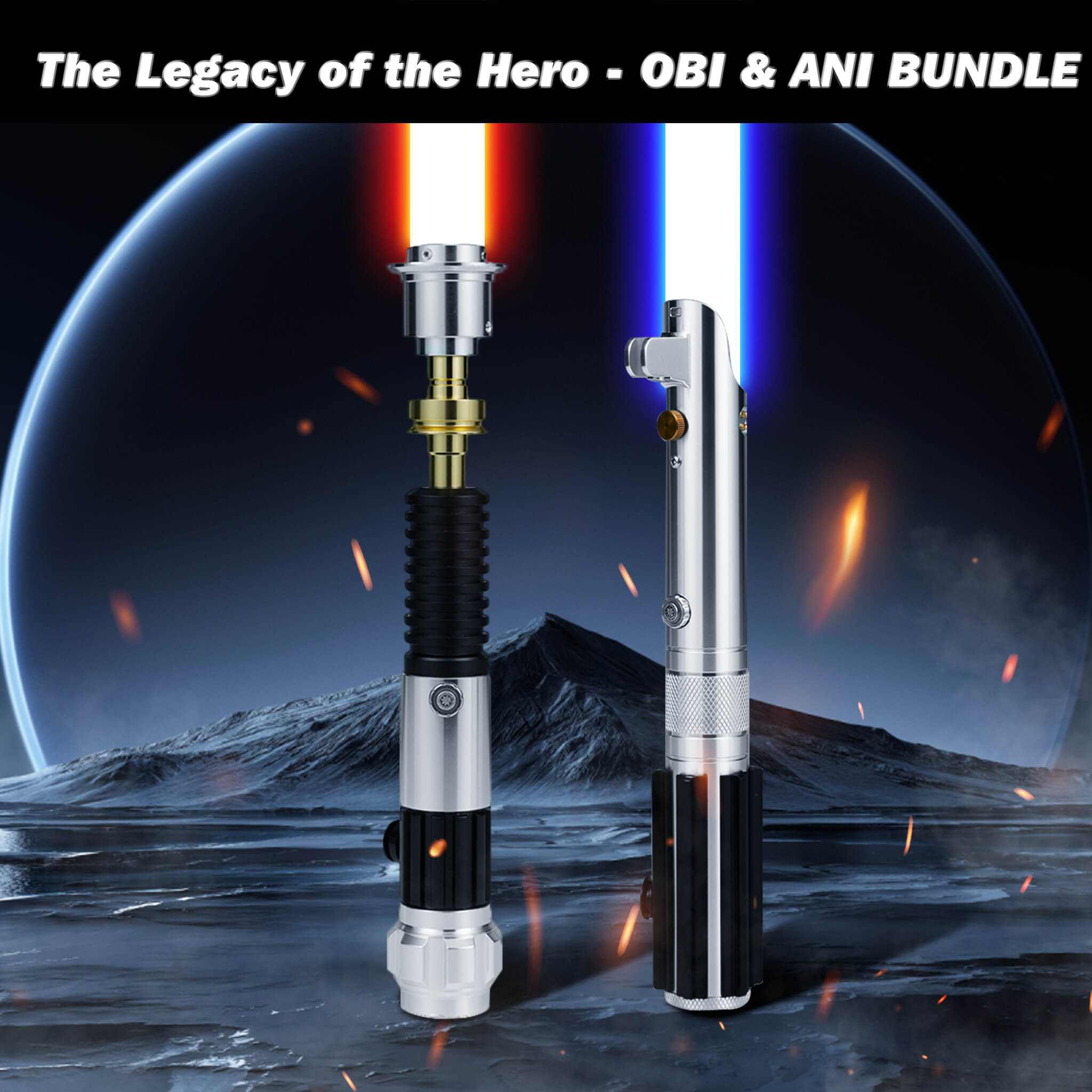 LIGHTSABER® OBI-WAN & ANAKIN Neopixel Bundle | The Legacy of Her