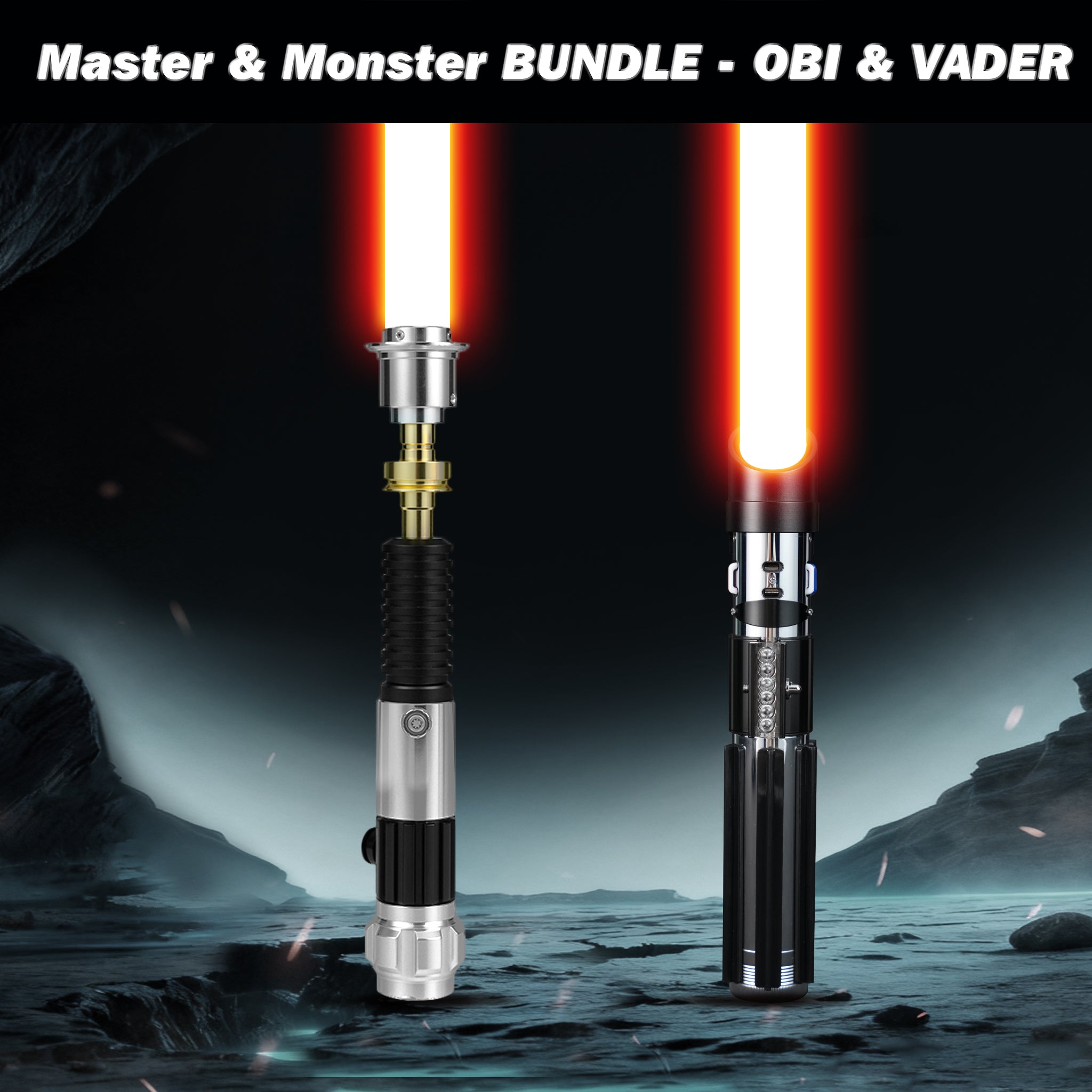 LIGHTSABER® OBI-WAN & DARTH VADER Bundle: Master & Monster